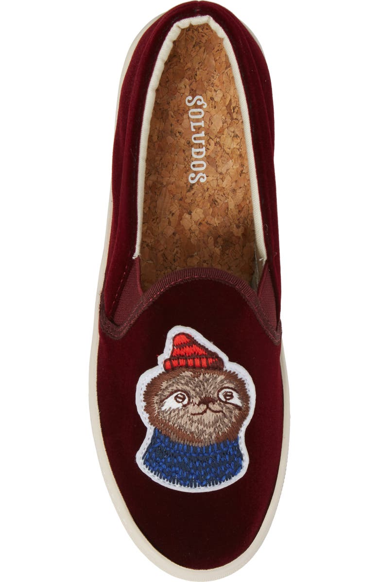Soludos Velvet Llama Sneaker, Alternate, color,