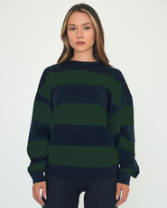 Rebody Active Rugby Stripe Relaxed Sweatshirt