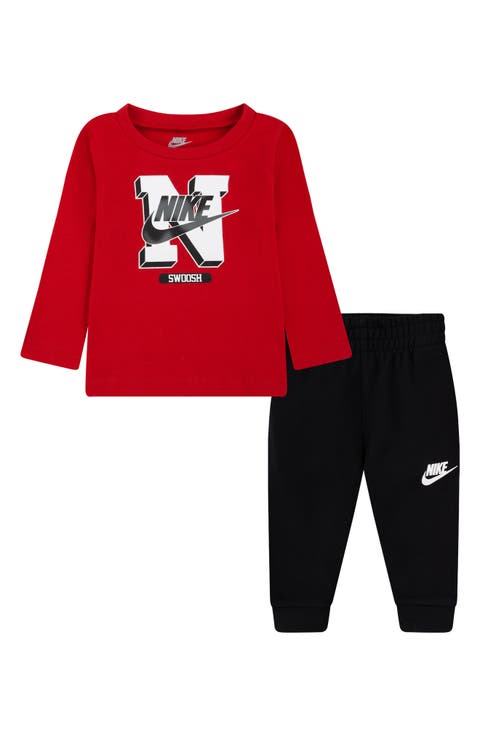 Sportswear Retro Fader GFX T-Shirt & Joggers (Baby)