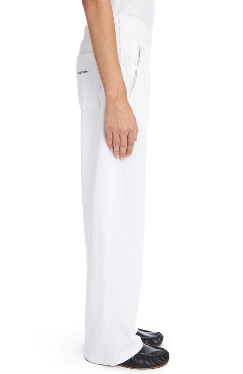 Acne Studios Cotton Logo Sweatpants, Alternate, color, 