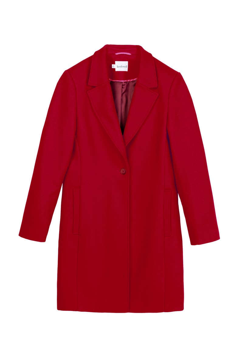 The Camden Coat, Alternate, color, Carmine Red