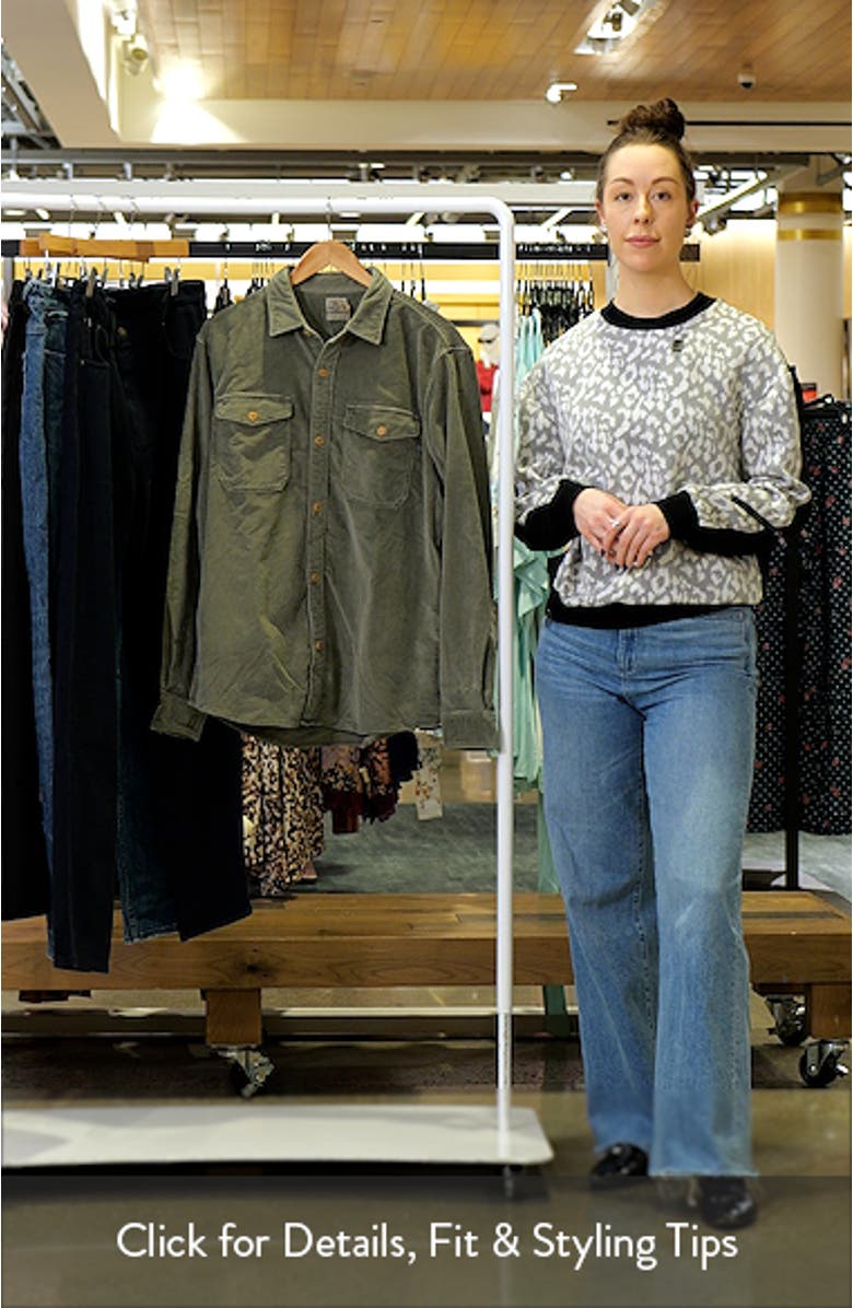 Cotton Stretch Corduroy Button-Up Overshirt, sales video thumbnail