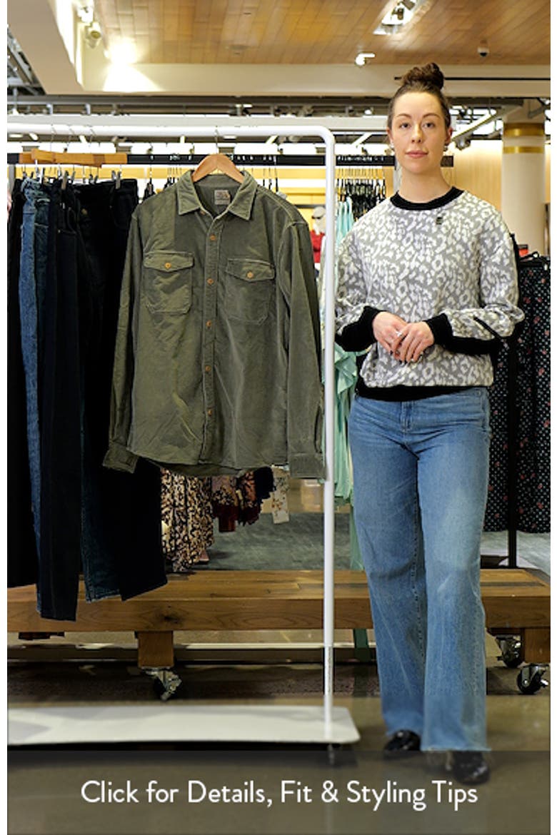 Cotton Stretch Corduroy Button-Up Overshirt video