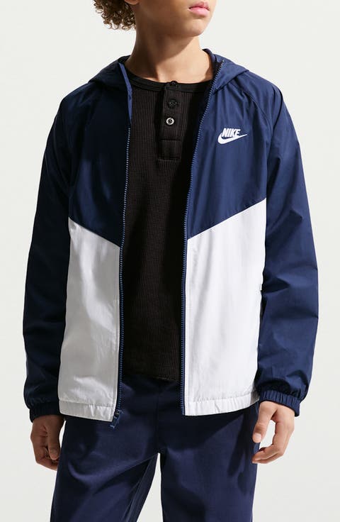 Kids' Windrunner Water Repellent Hooded Zip-Up Jacket (Little Kid & Big Kid)