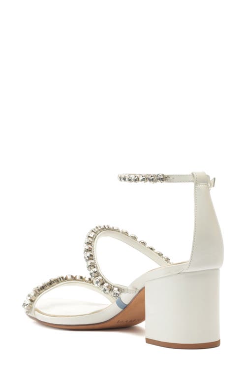 Alexandre Birman Alexa Crystal Strap Sandal In White