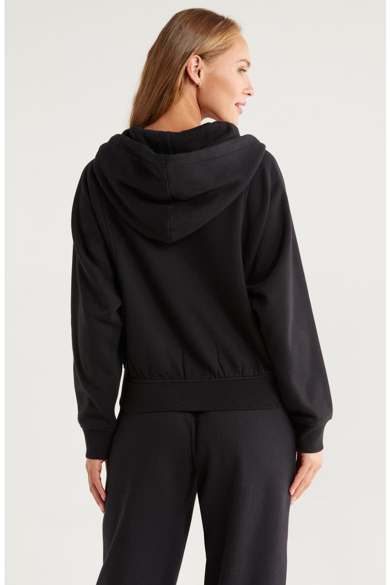 Ultracozy Fleece Full Zip Hoodie, Alternate, color, BLACK