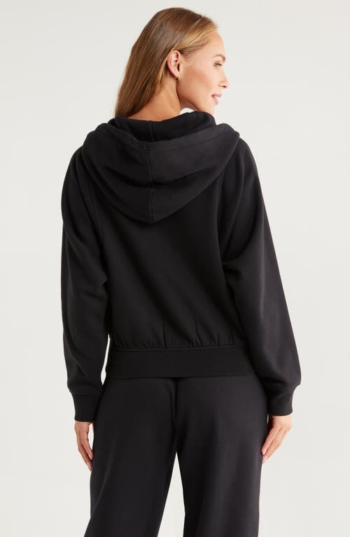Zella Ultra Cozy Fleece Zip Hoodie In Blue