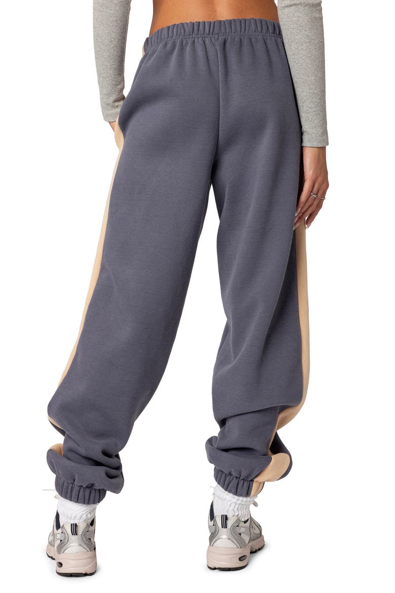 Saturn Oversized Side Stripe Sweatpants, Alternate, color, BLUE