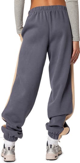 EDIKTED Saturn Oversized Side Stripe Sweatpants | Nordstrom