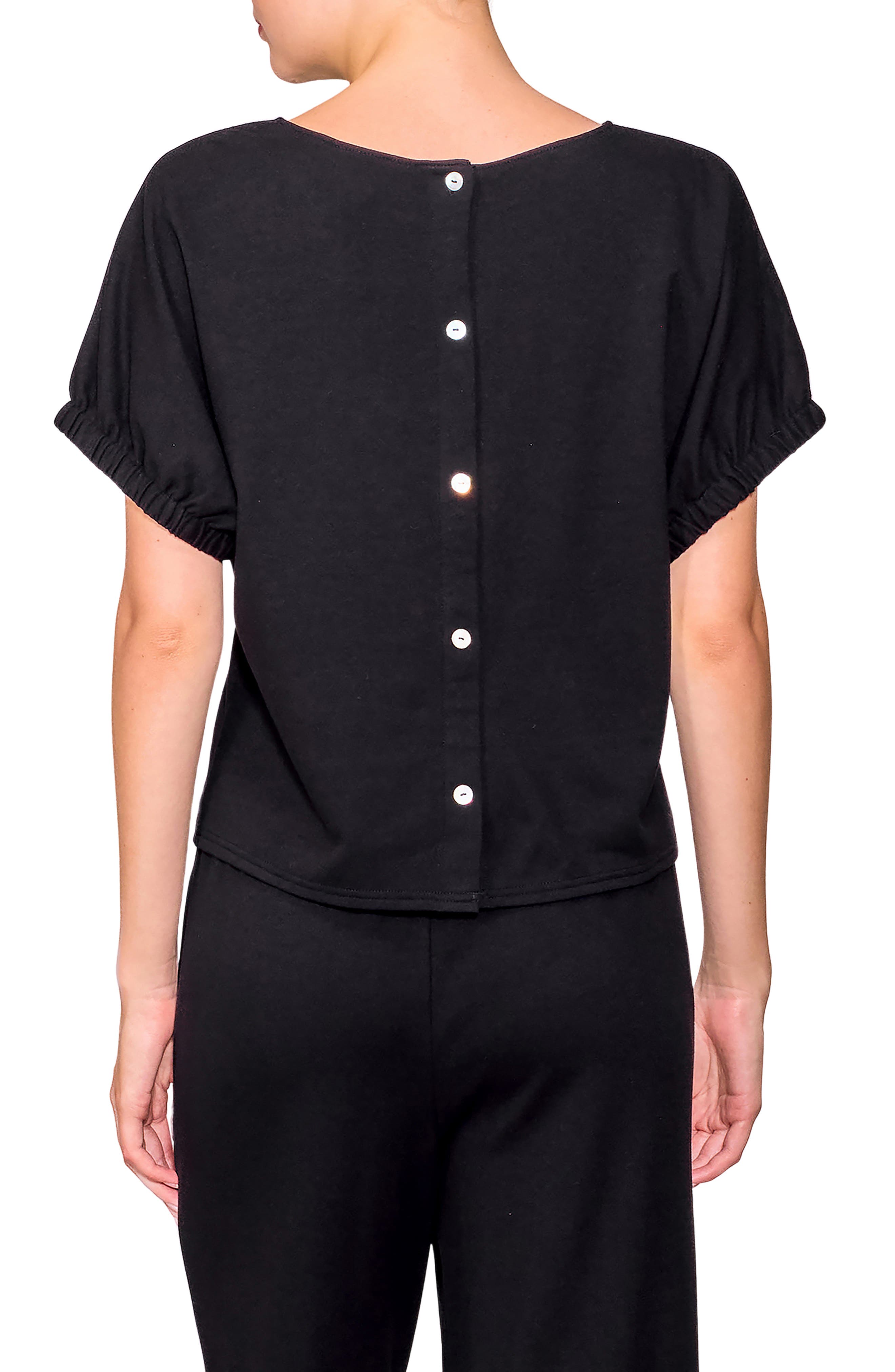 Puff Sleeve Knit Top - image 2