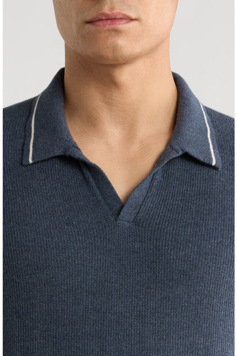Liam Knit Polo, Alternate, color, DARK INDIGO