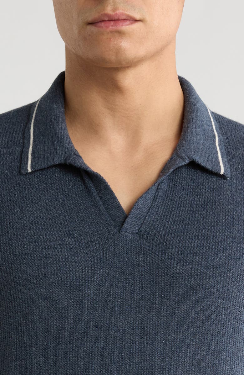Marine Layer Liam Knit Polo, Alternate, color, Dark Indigo