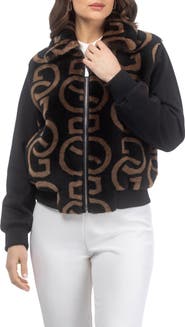 GORSKI G Printed Merino Genuine Shearling Bomber Jacket Crafted with Loro Piana Wool Trim