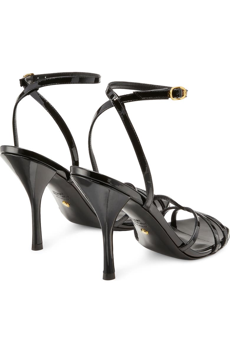 Stuart Weitzman Barelythere Ankle Strap Sandal, Alternate, color,