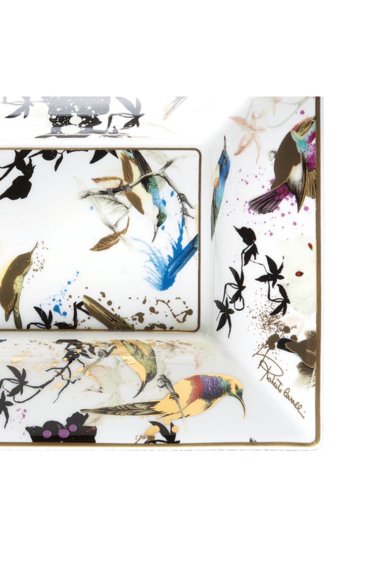 Large Rectangular Tray, Alternate, color, Garden's Birds