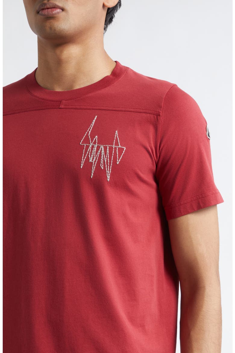 x Rick Owens Girder Cotton T-Shirt, Alternate, color, RED