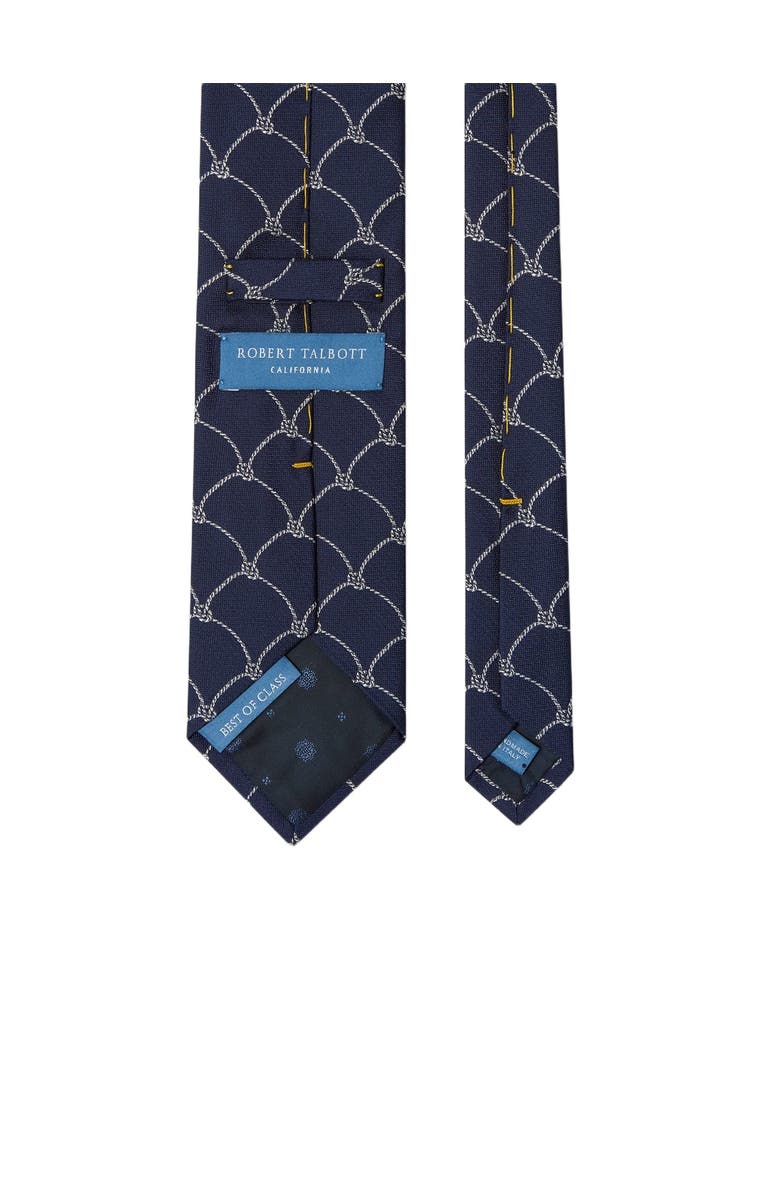 Robert Talbott Robert Net Rope Best of Class Necktie, Alternate, color, Navy