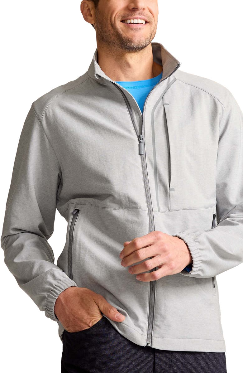Tommy Bahama On Par Pro Water Repellent Zip Jacket, Main, color, Harbor Mist