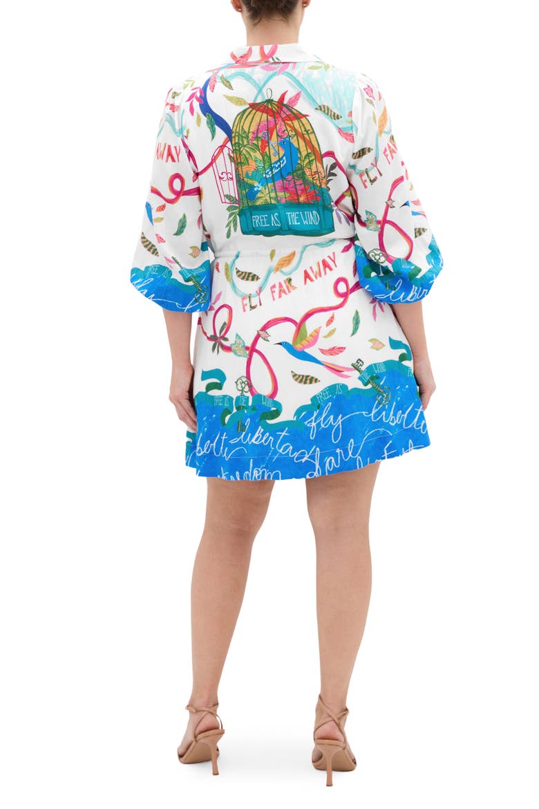 Tahlia Allover Print Minidress, Alternate, color, FREE SPIRIT