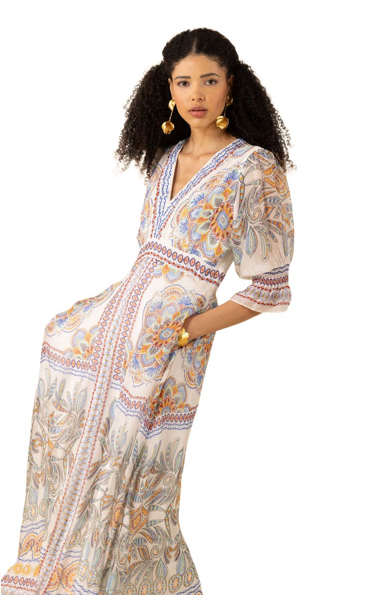 Hale Bob Treasure Chiffon Maxi Dress, Alternate, color, 