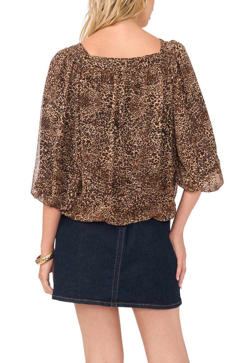 Square Neck Bubble Top, Alternate, color, RICH BLACK