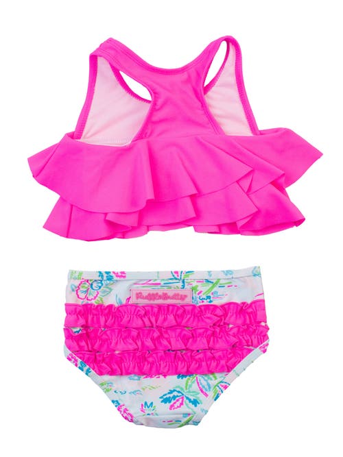 Rufflebutts Baby Girls Flounce Bikini In Tropical Resort