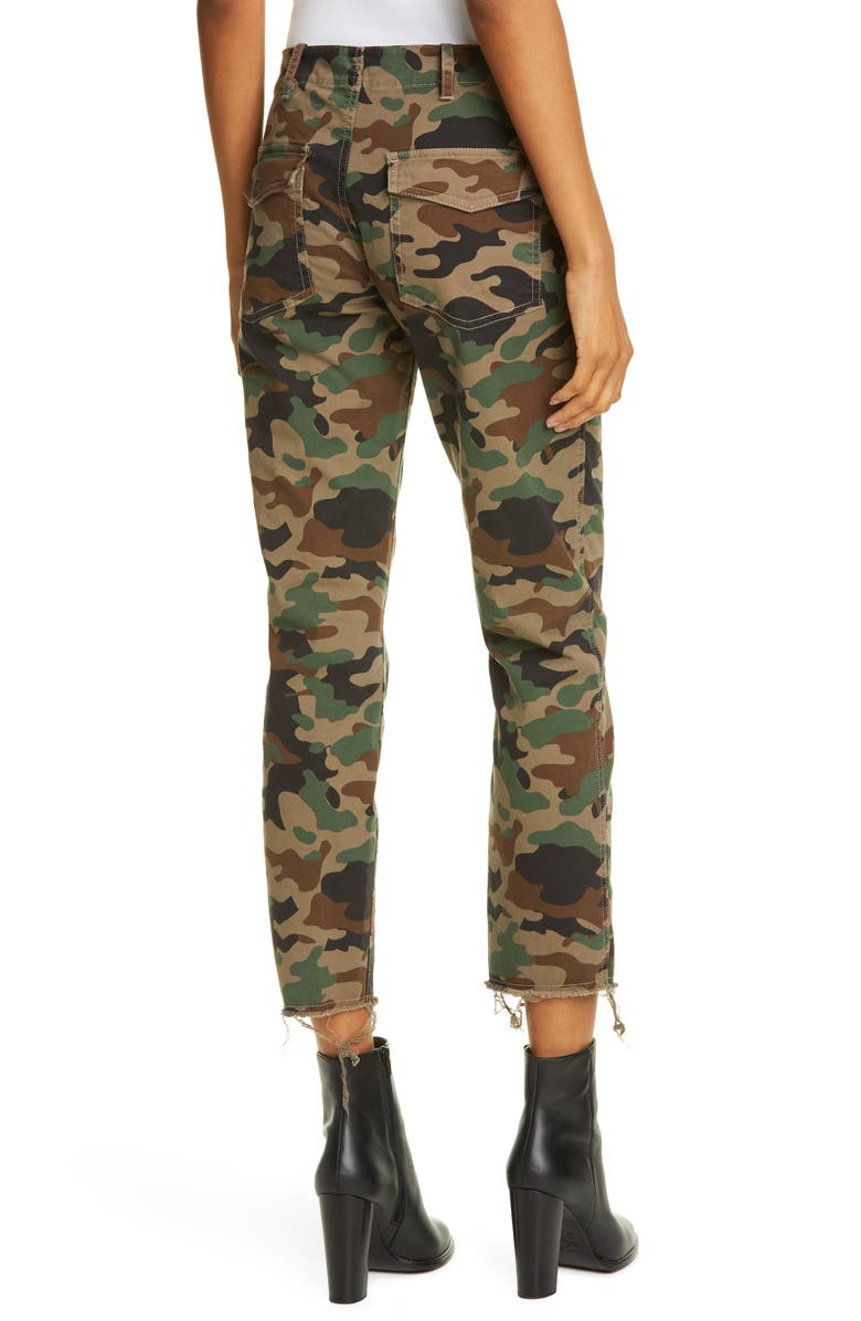 Nili Lotan Jenna Camo Print Crop Pants, Alternate, color,