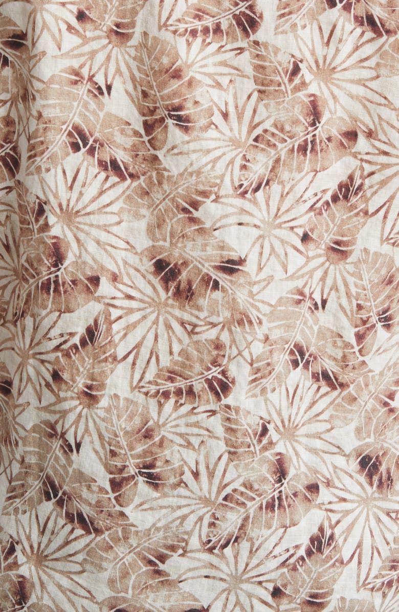 Peter Millar Crown Crafted Comers Beach Short Sleeve Linen Sport Shirt, Alternate, color, 