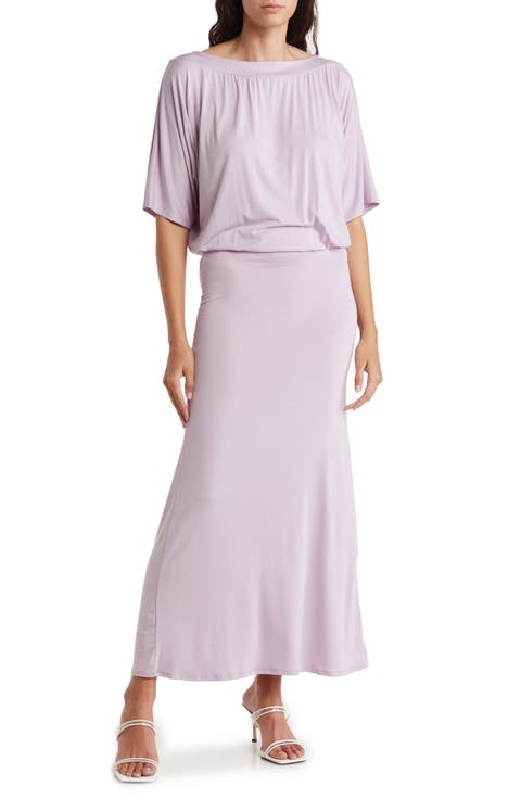 Dolman Sleeve Maxi Dress