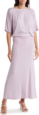 GO COUTURE Dolman Sleeve Maxi Dress