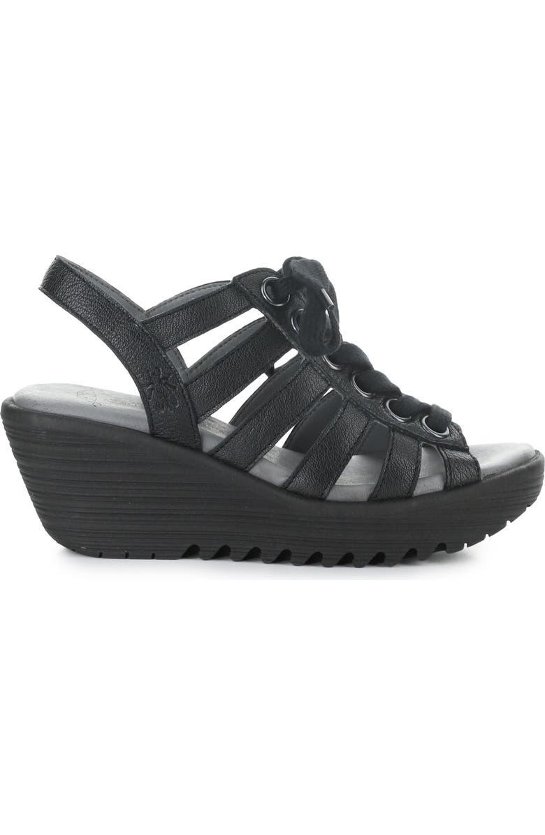 Fly London Litu Strappy Platform Wedge Sandal, Alternate, color,
