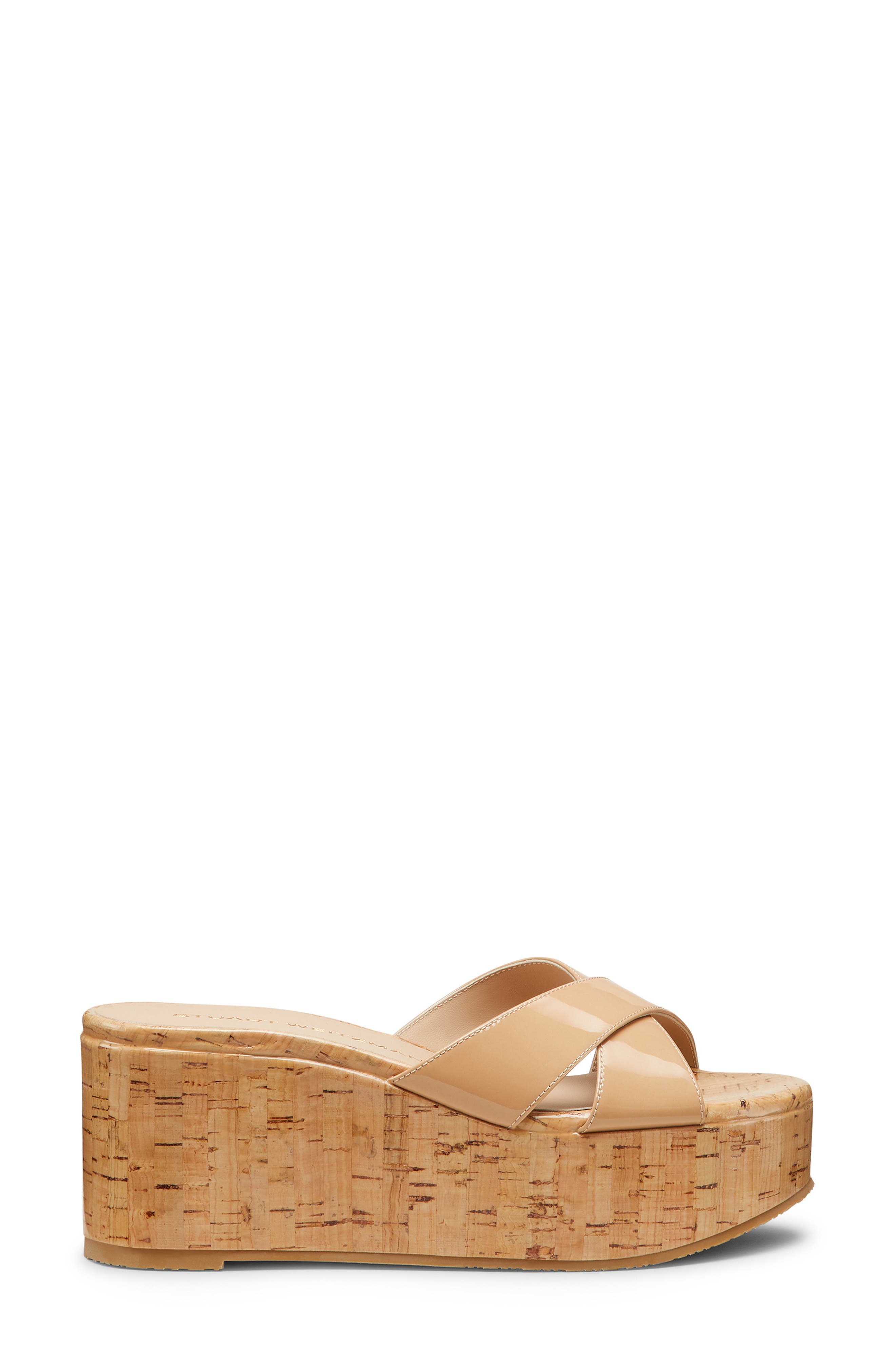 Dayna Platform Wedge Sandal, Alternate, color, ADOBE