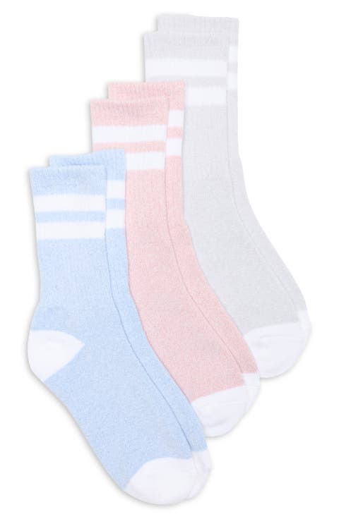 3-Pack Rib Crew Socks