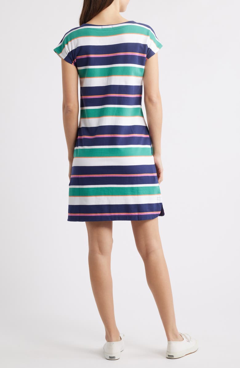 Hatley Spring Sea Stripe Short Sleeve Cotton Dress, Alternate, color, 
