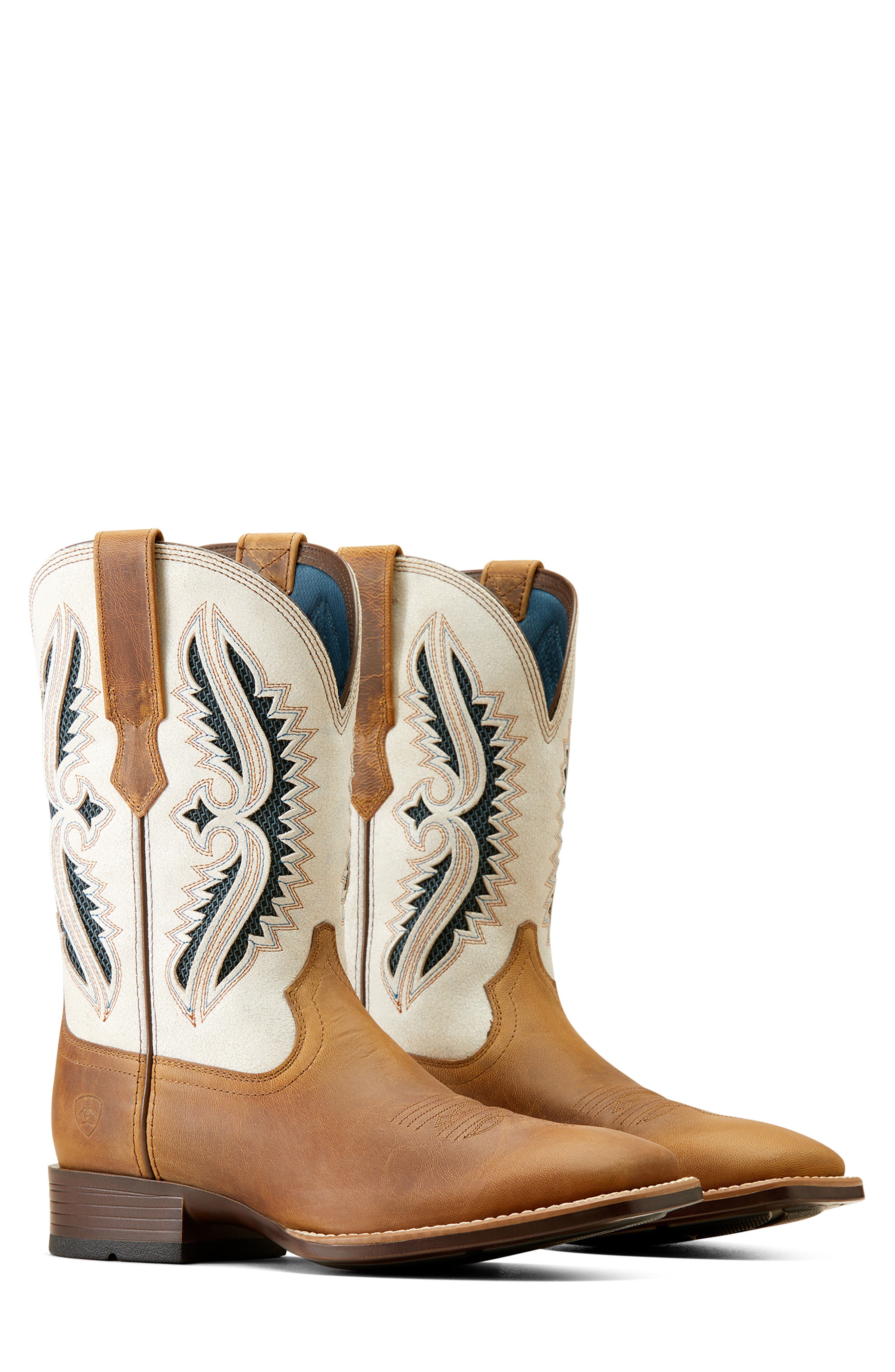 Ariat Rowder VentTEK 360 Western Boot, Alternate, color, Marbled Tan/ White