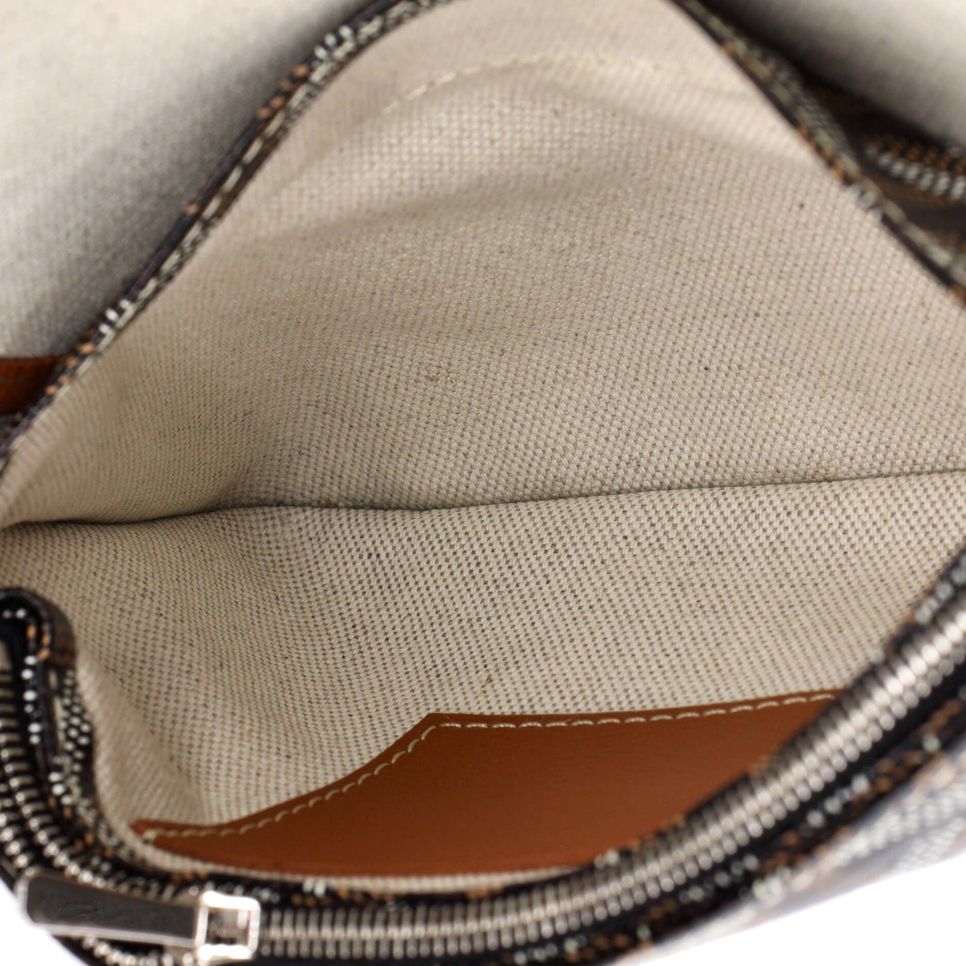 Pre-Owned Goyard Plumet Clutch Wallet Coated Canvas, Alternate, color, Brown