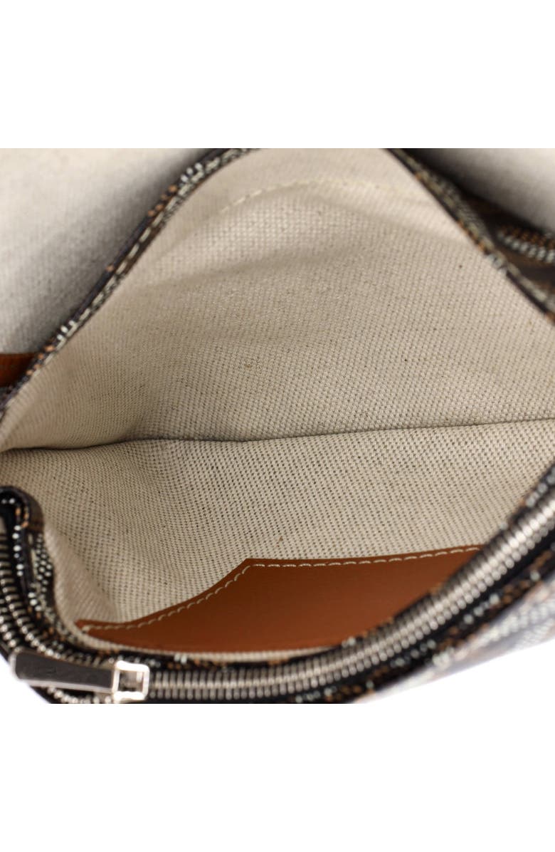 Pre-Owned Goyard Plumet Clutch Wallet Coated Canvas, Alternate, color, Brown