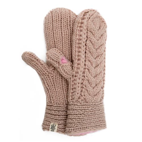 Nirvana Designs Soho Mittens In Pink Quartz