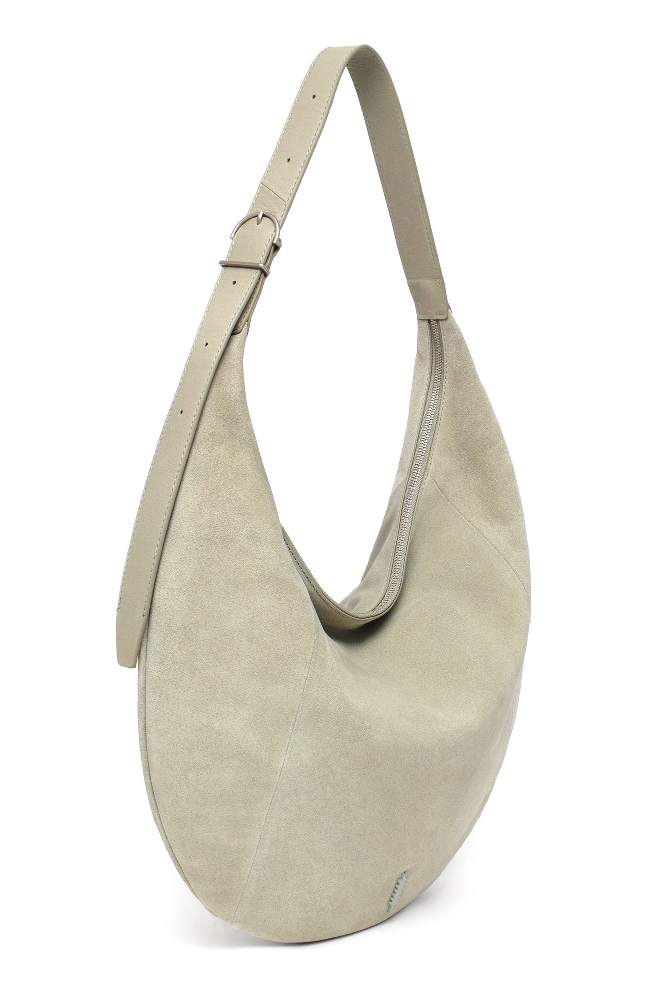 Thacker Oversize Wyatt Suede Hobo Bag, Alternate, color, Sage