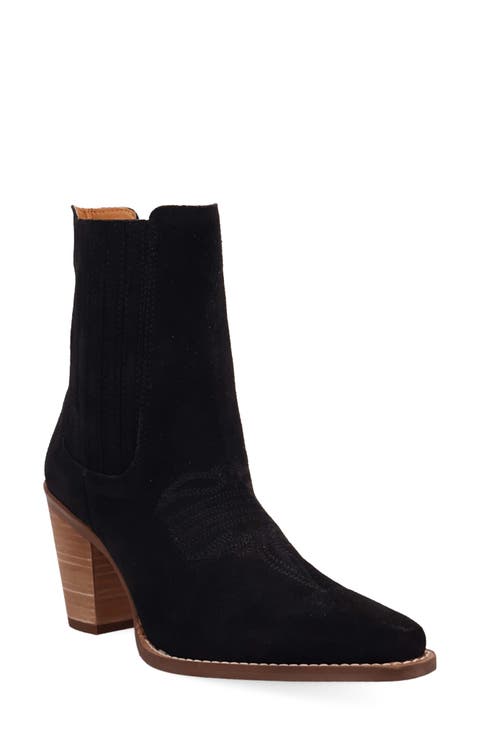 Paloma Leather Western Bootie
