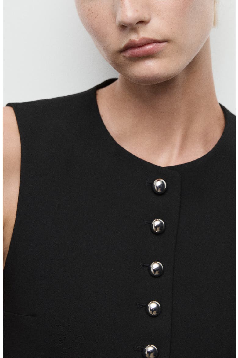 Gabo Vest, Alternate, color, BLACK