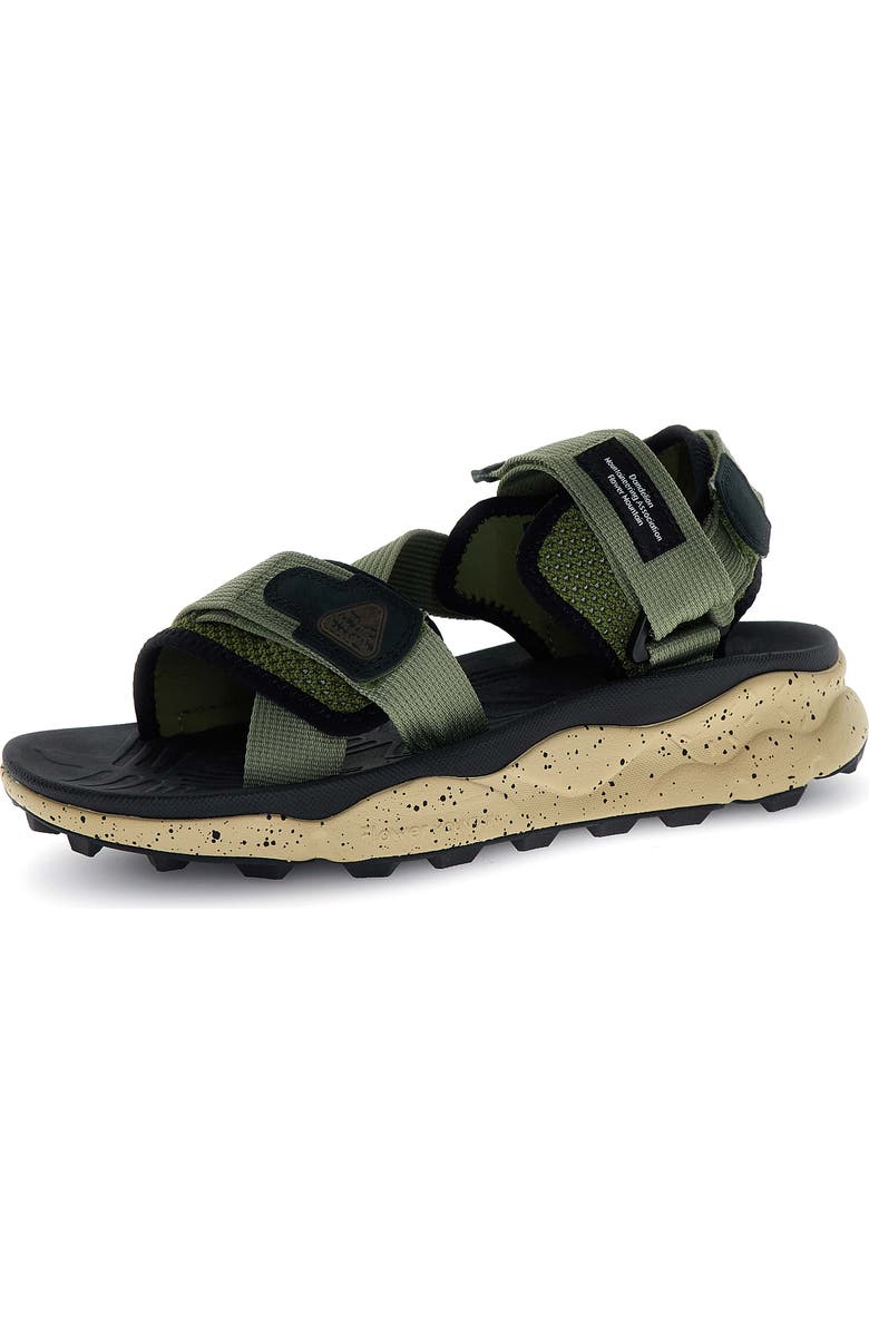 Flower MOUNTAIN Nazca 2 Sandal, Main, color, Military