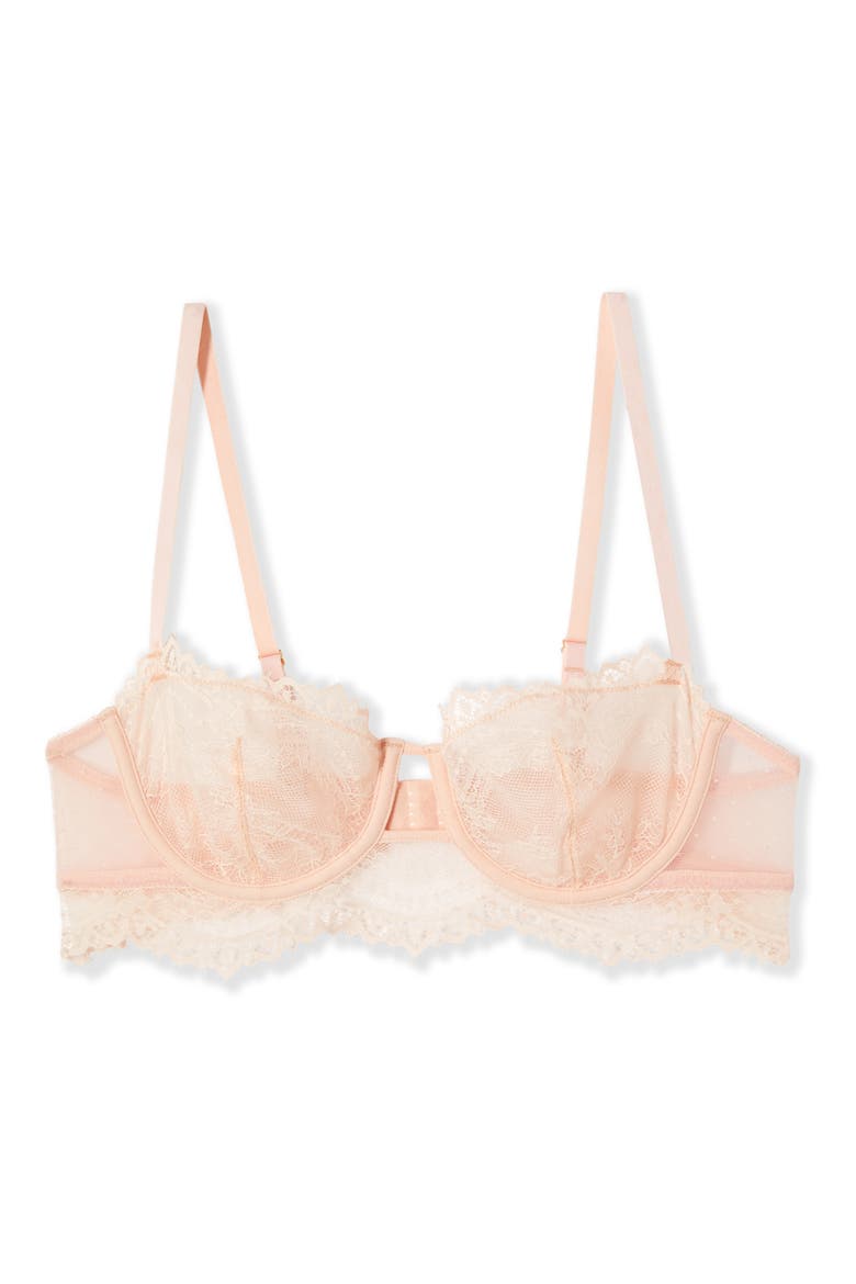 Poudree °9 Underwire Balconette Bra, Alternate, color, POWDER PINK