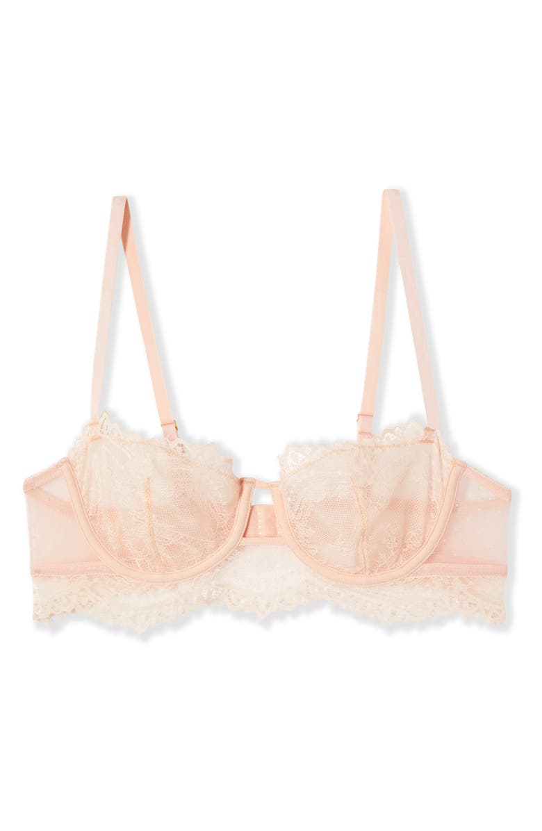 Etam Poudree °9 Underwire Balconette Bra, Alternate, color, Powder Pink