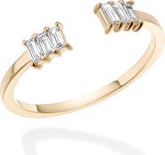 LANA Echo 14K Gold Baguette Diamond Ring