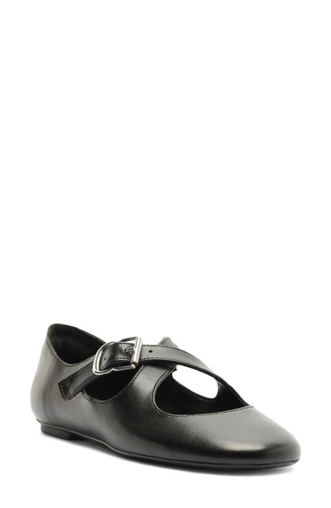 Molly Leather Mary Jane Flat