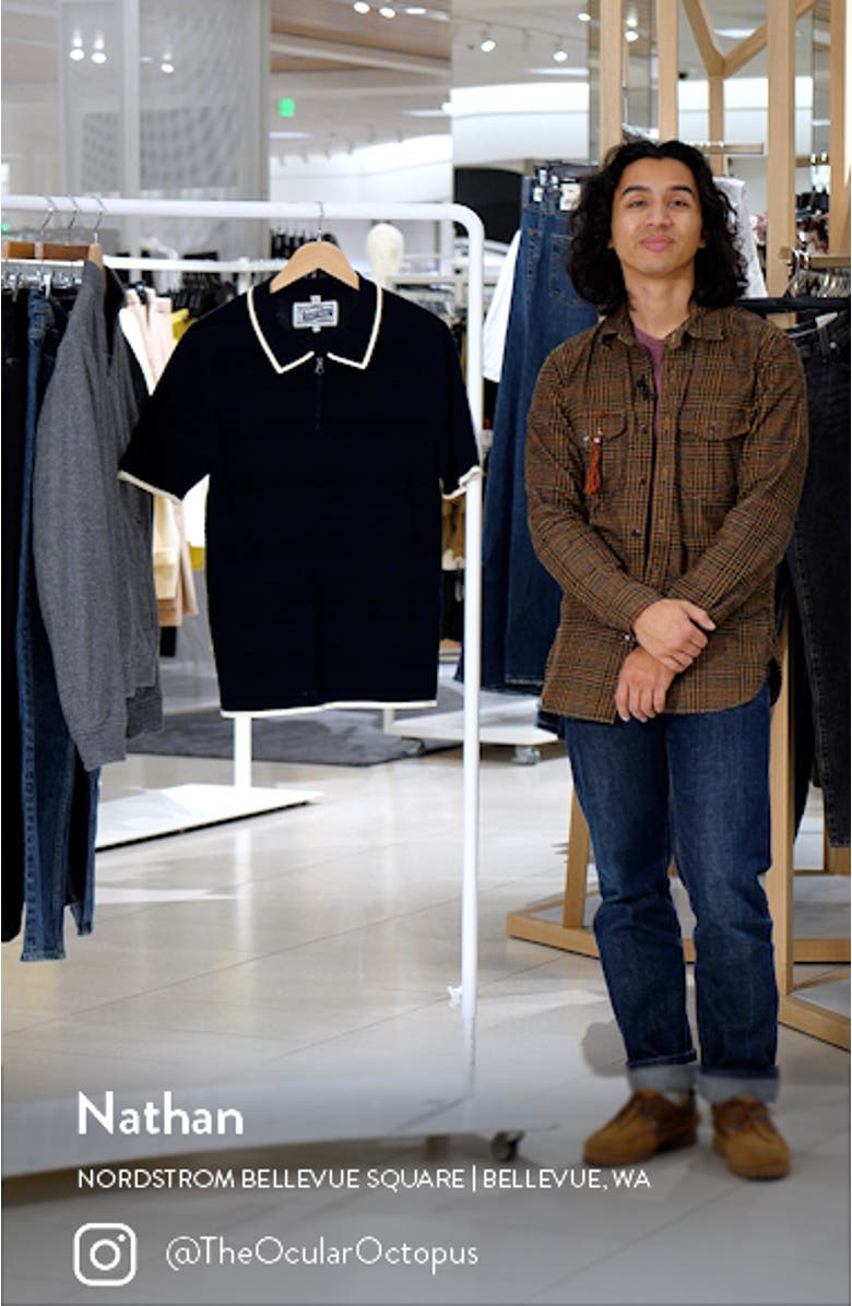 Tipped Quarter Zip Polo, sales video thumbnail