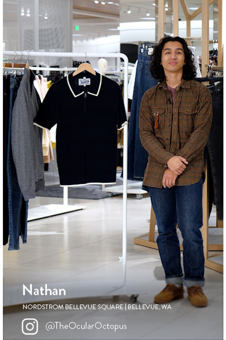 Tipped Quarter Zip Polo video