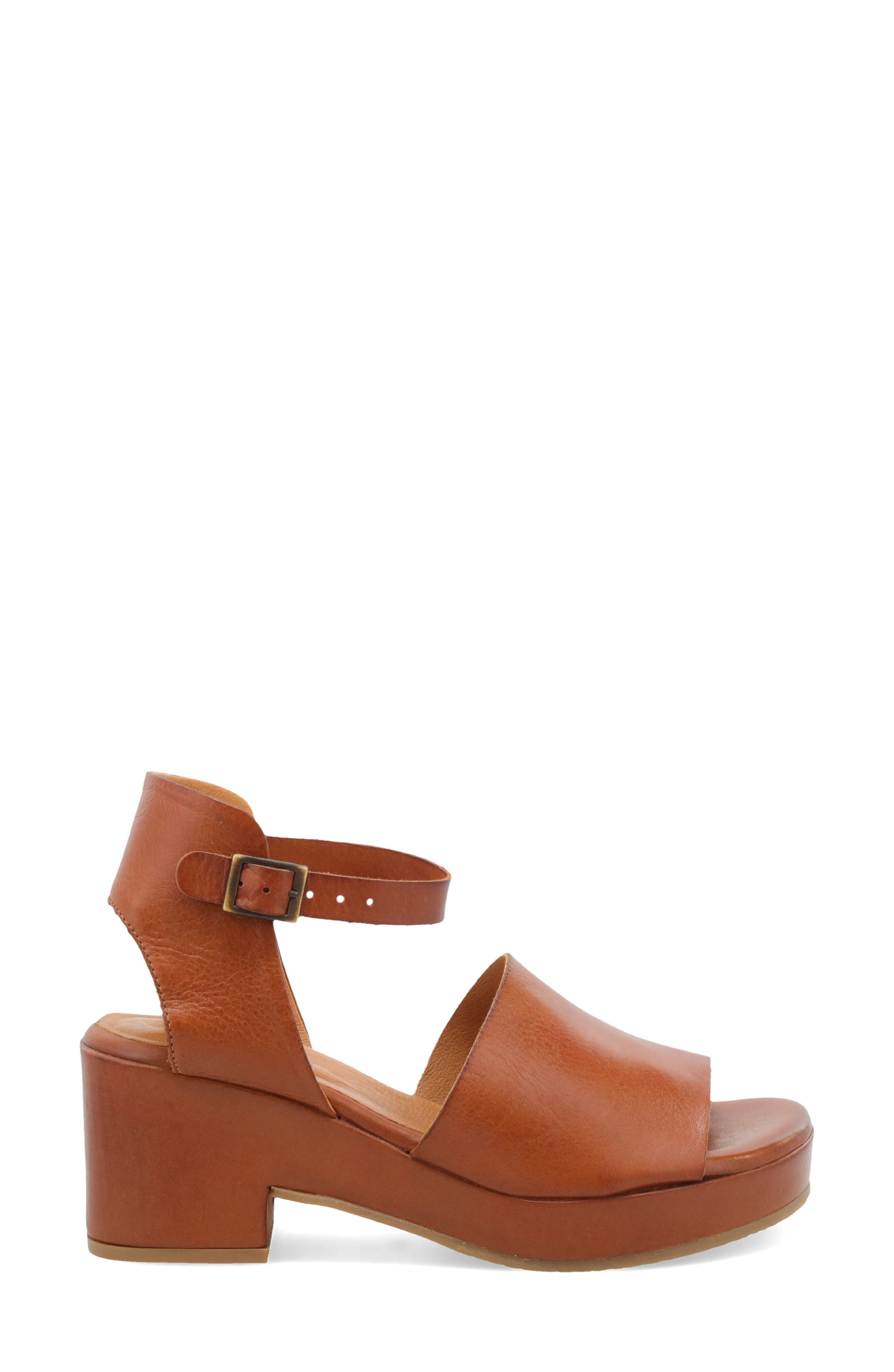 Gia Platform Sandal, Alternate, color, BRANDY LEATHER