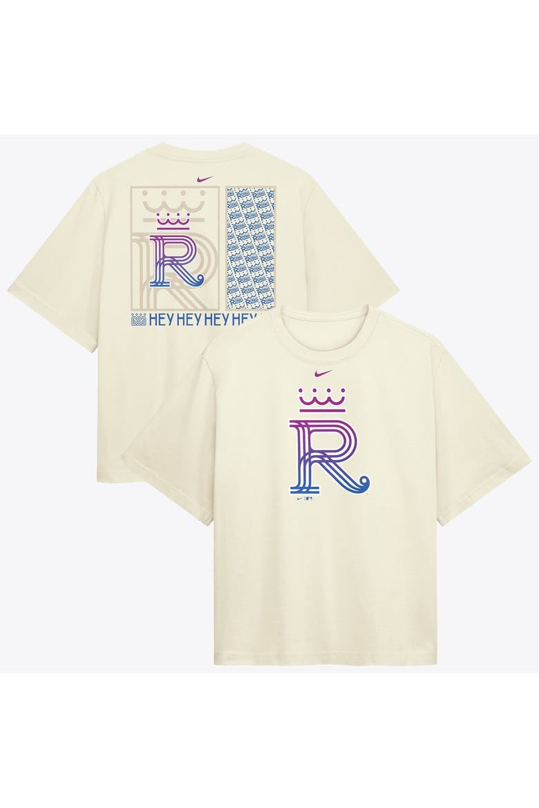 Women's Nike  Cream Kansas City Royals Premium Essentials Relaxed Boxy T-Shirt, Main, color, Cream